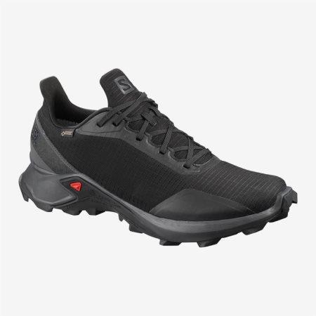 Salomon ALPHACROSS GTX Mens Trail Running Shoes Black UK FYKJ